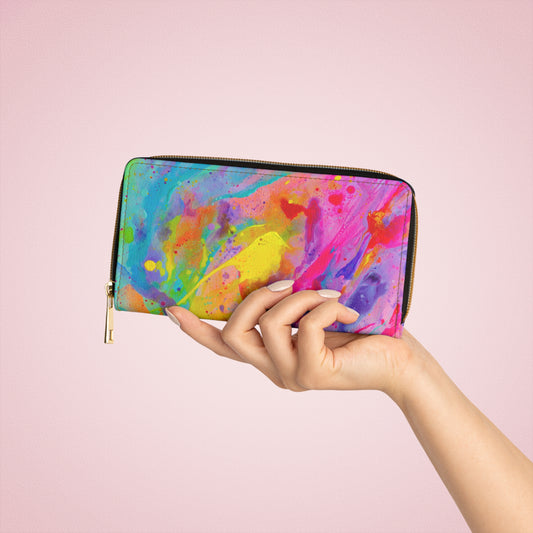 'Tropical Breeze' Zipper Wallet