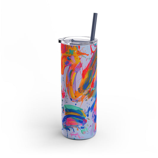 'Indigo Summer' Skinny Tumbler, 20oz