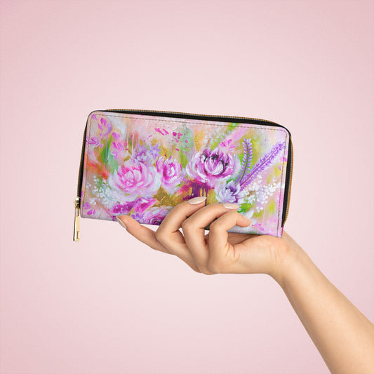 'Jardin de Fees' Zipper Wallet