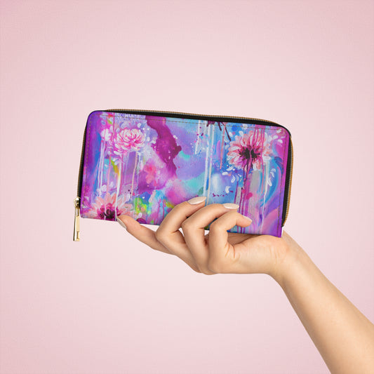 'Venus Garden' Zipper Wallet