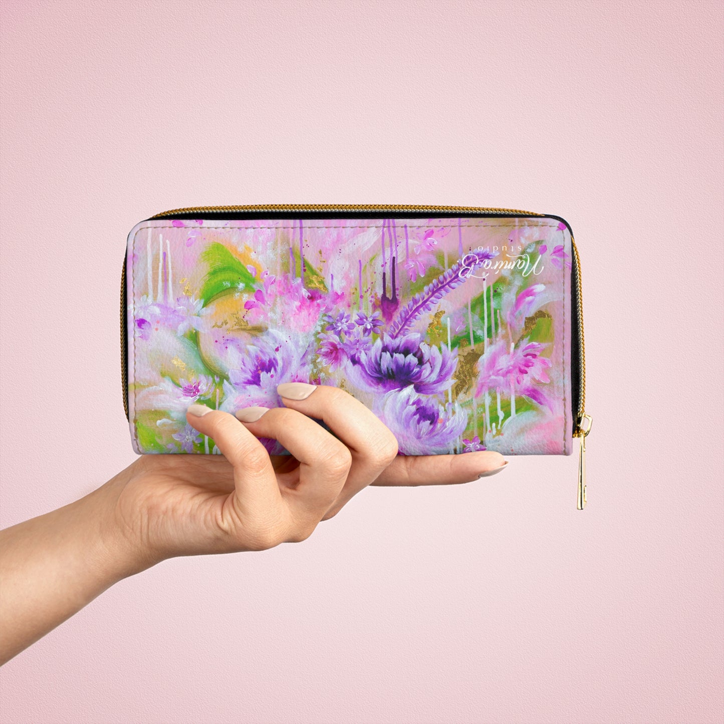 'Jardin de Fees' Zipper Wallet