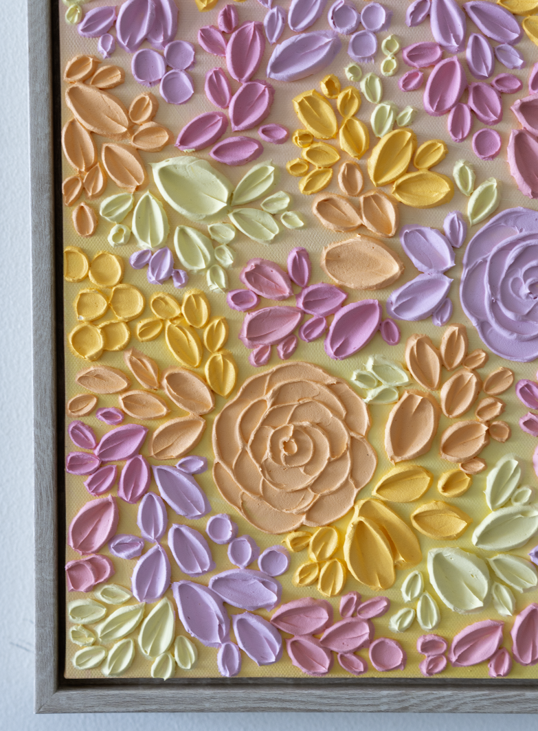 'Summer Bloom II' Textured Painting