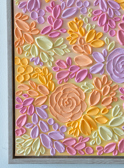 'Summer Bloom II' Textured Painting