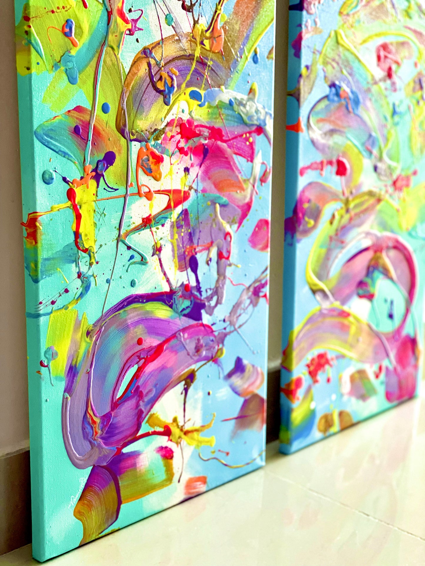 'Sorbet' Originals (Diptych)