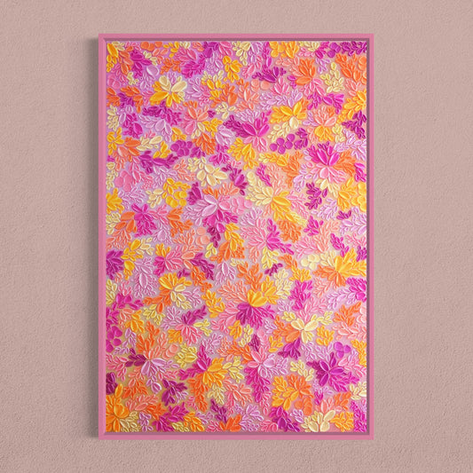 'Summer Bloom' Textured Painting