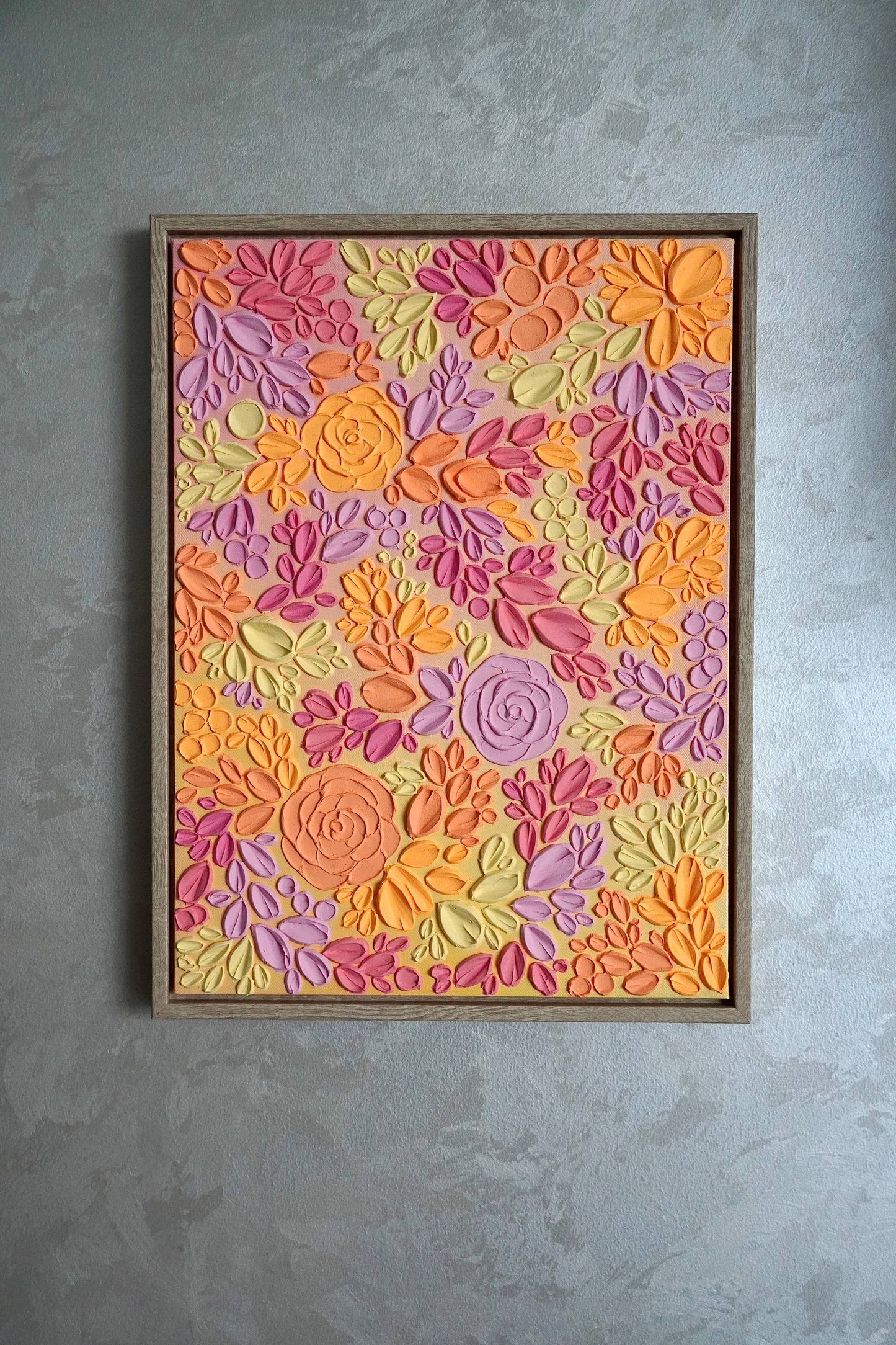 'Summer Bloom II' Textured Painting