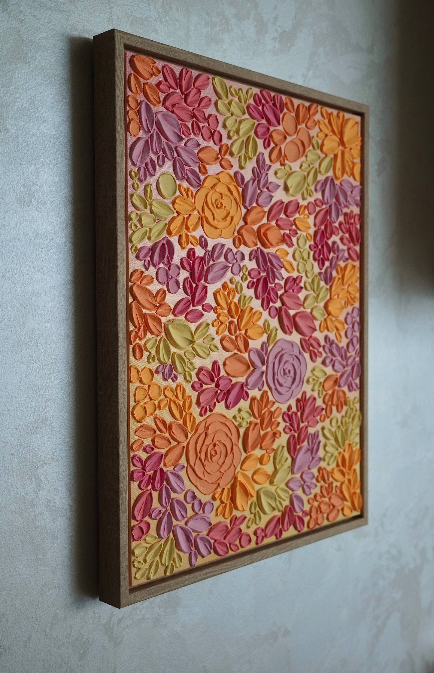 'Summer Bloom II' Textured Painting