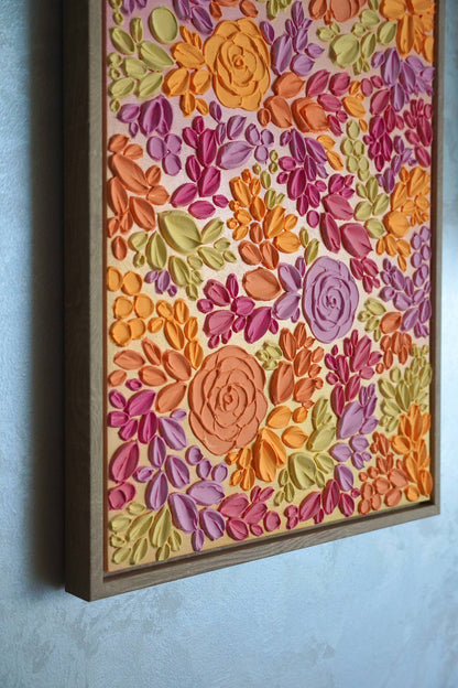 'Summer Bloom II' Textured Painting