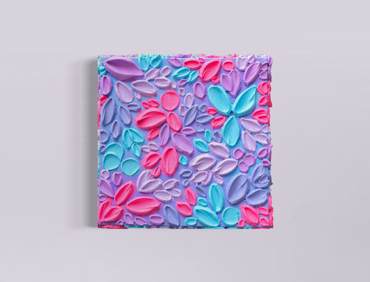 'Flamingo' Mini Textured Painting