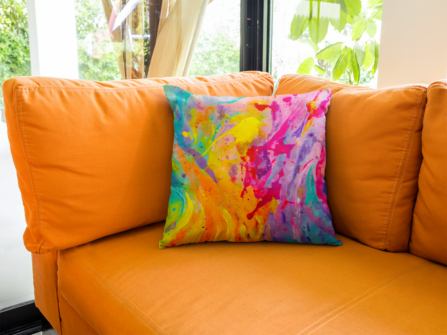 'Tropical Breeze' Throw Pillow